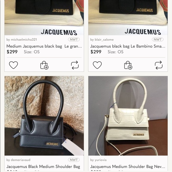 PSA: THESE ARE F@K3 JACQUEMUS BAGS ON POSH! BUYER BEWARE - Picture 2 of 13